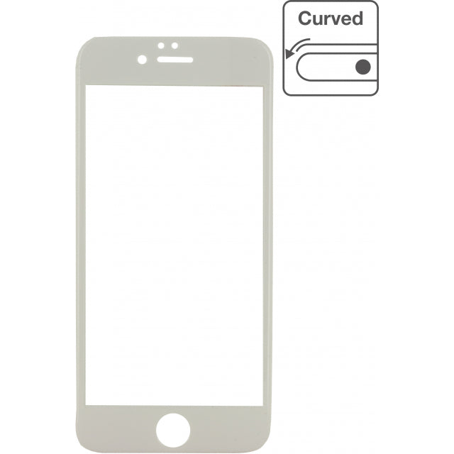 Mobilize Edge-To-Edge Glass Screen Protector Apple iPhone 6/6S White Full Glue