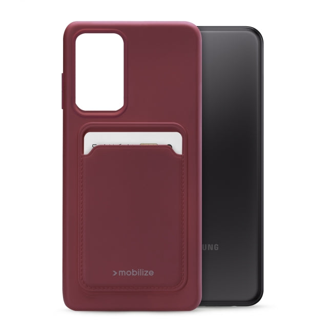 Mobilize Rubber Gelly Card Case Samsung Galaxy A23 5G Matt Bordeaux