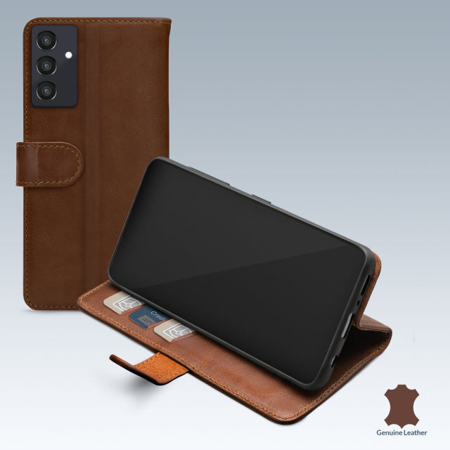 Mobilize Leather Wallet Samsung Galaxy A35 5G Brown