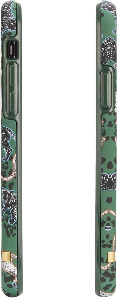 Richmond & Finch Groen Luipaard Case iPhone 6 6s 7 8 SE 2020 SE 2022 hoesje - Green Leopard