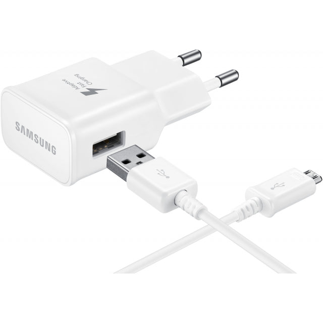EP-TA20EWEUGWW Samsung Quick Travel Charger incl. Micro USB Cable 2.0A White Bulk