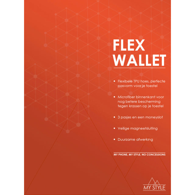 POS Forex Product Signing 20x15cm incl. magneet/klittenband My Style Flex Wallet Rust Red