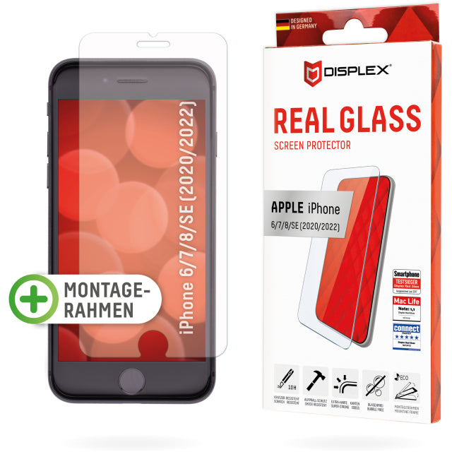 DISPLEX Real Glass Apple iPhone 6/6S/7/8/SE (2020/2022)