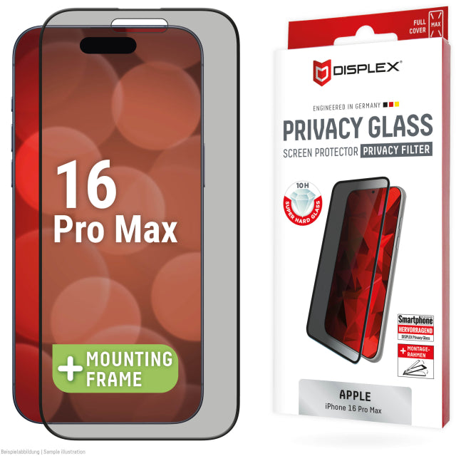 DISPLEX Privacy Glass FC Apple iPhone 16 Pro Max