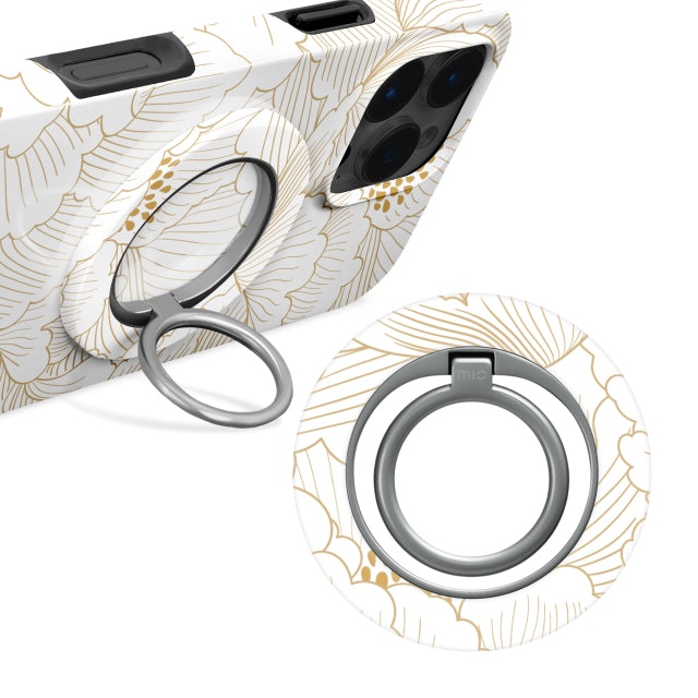MIO White Roses MagSafe Compatible Ring Holder