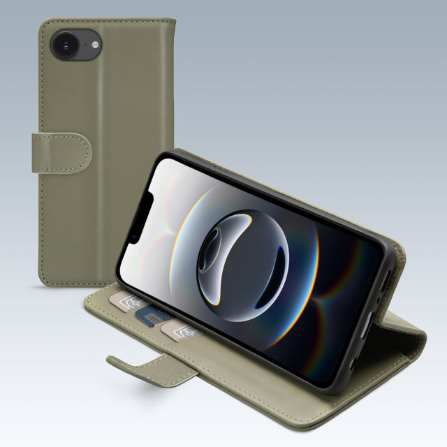 Mobilize Premium Gelly Wallet Book Case Apple iPhone 16e Green