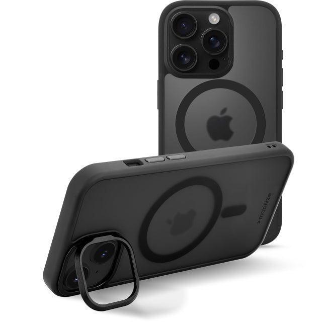 Mobilize MagSafe Compatible Hybrid Pro Case with Camera Stand Apple iPhone 16 Pro Black