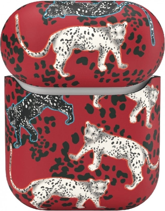 Richmond & Finch Samba Red Leopard hoesje voor AirPods 1 en 2 - rood