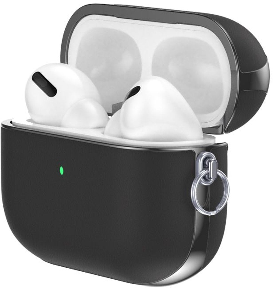 Valenta - AirPods Hoesje - Leer - Snap - Pro - Zwart