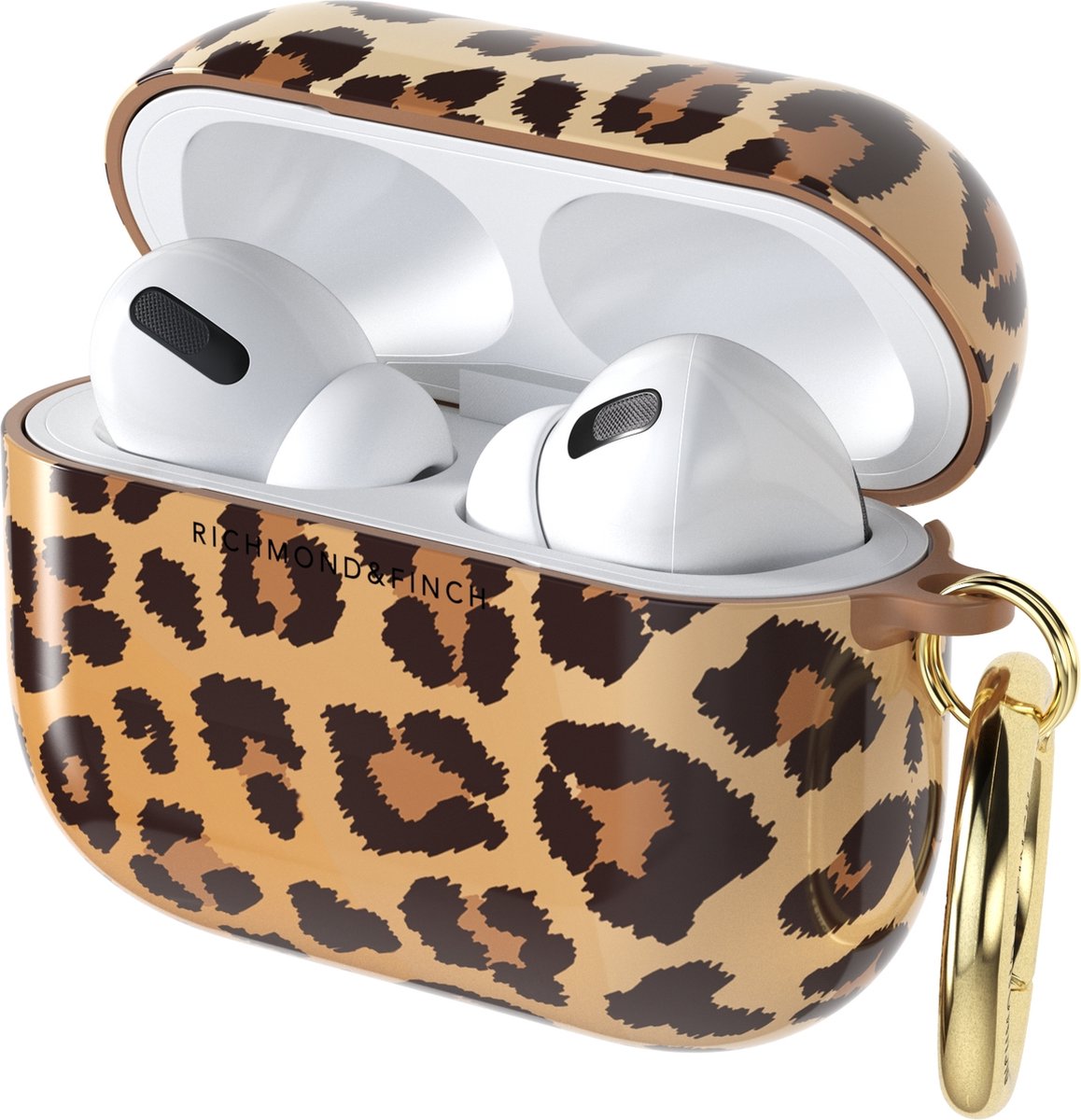 Richmond & Finch Freedom Hard Kunststof Hoesje Geschikt voor Apple AirPods Pro - Bruin / Geel
