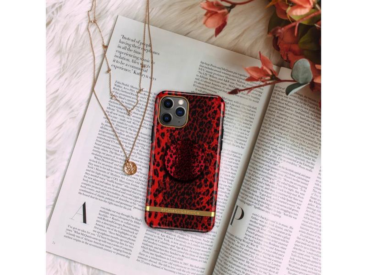 Richmond & Finch X PopSockets Expanding Stand/Grip Red Leopard