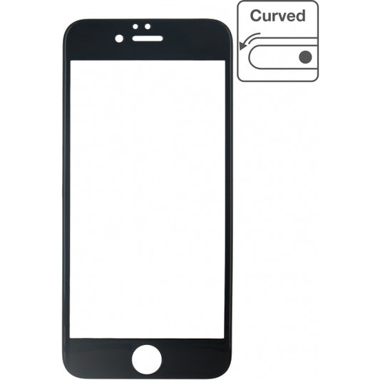 Mobilize Edge-To-Edge Glass Screen Protector Apple iPhone 6/6S Black Full Glue