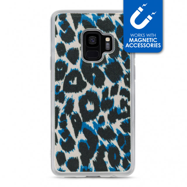 My Style Magneta Case for Samsung Galaxy S9 Blue Leopard