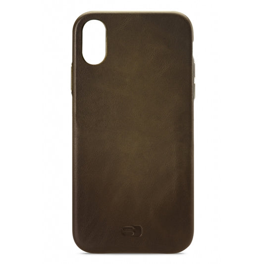 Senza Desire Leather Cover Apple iPhone X/Xs Burned Olive