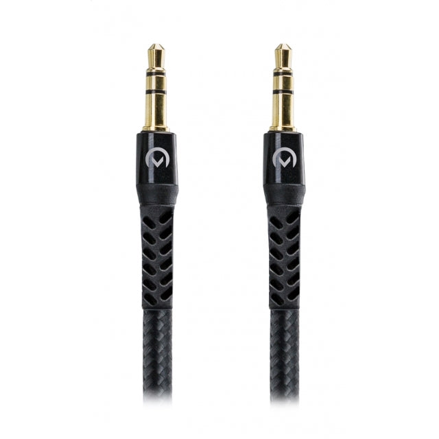 Mobilize Strong Nylon Aux Cable 1.5m Black