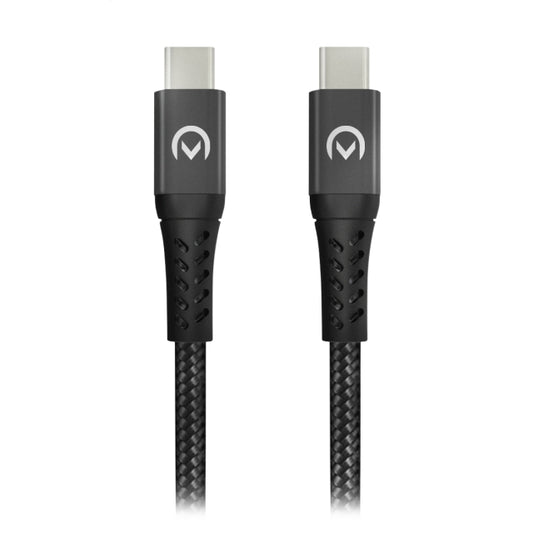 Mobilize Strong Nylon Cable USB-C to USB-C 2m. 100W Black