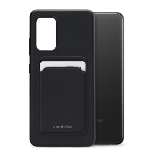 Mobilize Rubber Gelly Card Case Samsung Galaxy A32 4G Matt Black