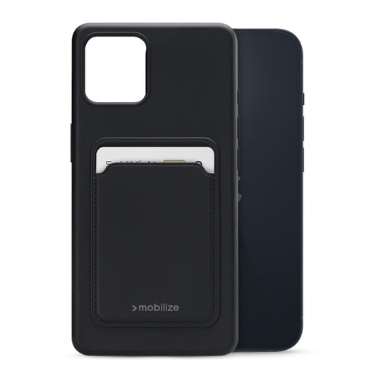 Mobilize Rubber Gelly Card Case Apple iPhone 14 Matt Black