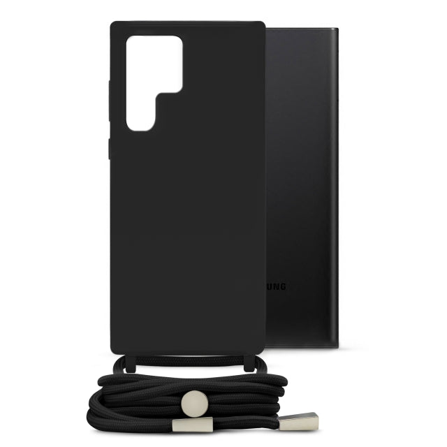 Mobilize Lanyard Gelly Case for Samsung Galaxy S22 Ultra 5G Black