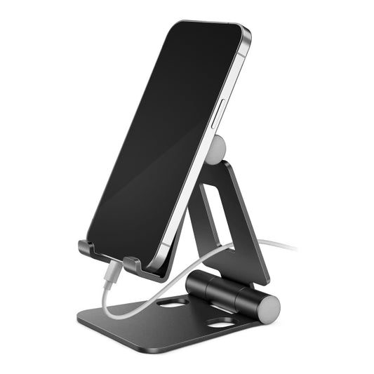 Mobilize Foldable Aluminium Phone Holder Black