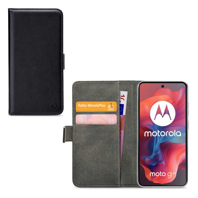 Mobilize Classic Gelly Wallet Book Case Motorola Moto G04/G24/G04s Black