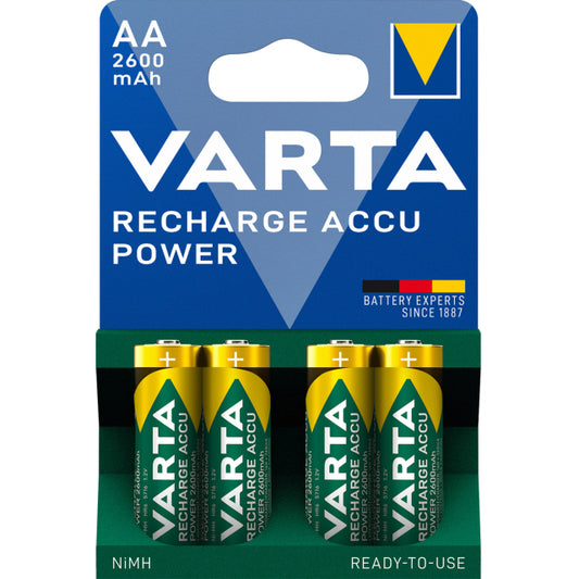 Varta Rechargeable Power Accu 2600mAh 4-pack