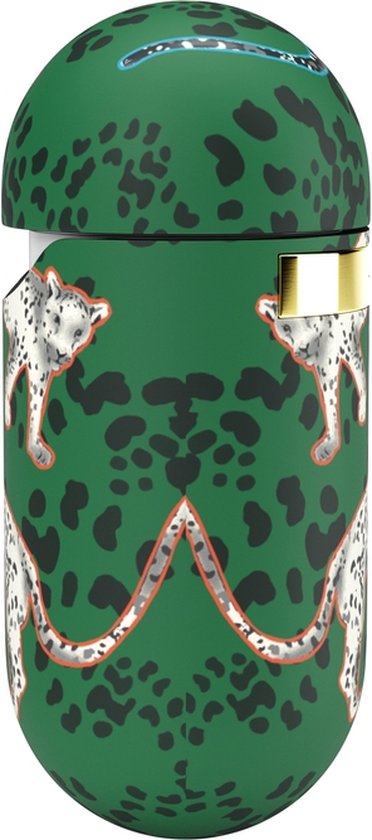 Richmond & Finch Green Leopard luipaarden hoesje voor AirPods 1 en 2 - groen