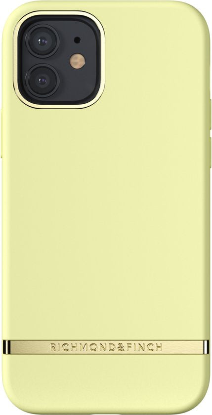 Richmond & Finch Limone hoesje voor iPhone 12 en iPhone 12 Pro - geel