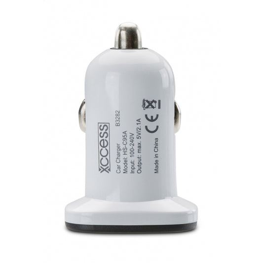 Xccess Car Charger Dual USB 2.1A White