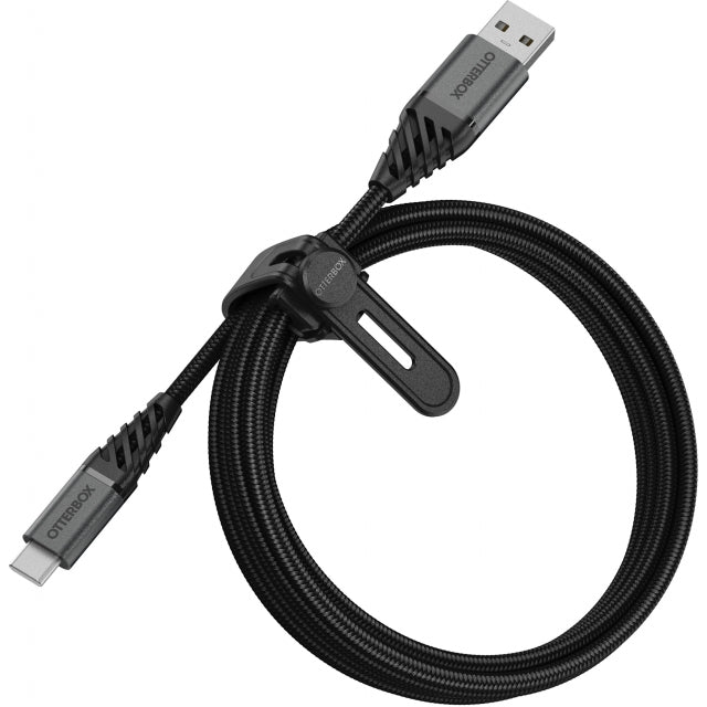 OtterBox Nylon Braided Charge/Sync Cable USB-C 2m Black