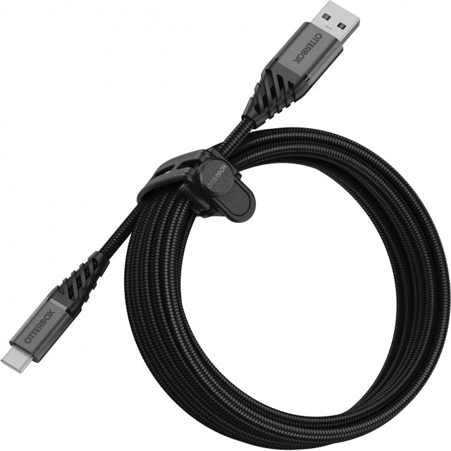 OtterBox Nylon Braided Charge/Sync Cable USB-C 3m Black