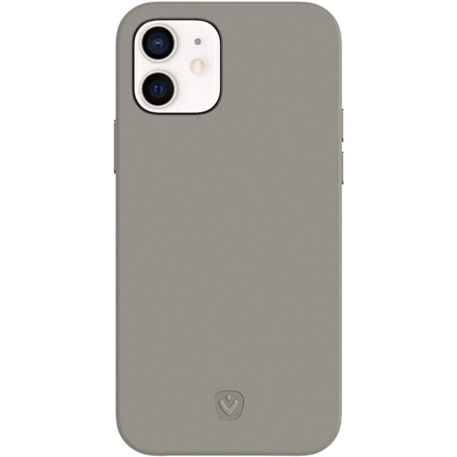 Valenta Leather Back Cover Snap Luxe Apple iPhone 12 Mini Grey