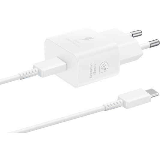 EP-T2510XWEGEU Samsung USB-C PD Wall Charger 25W + USB-C Cable White Bulk