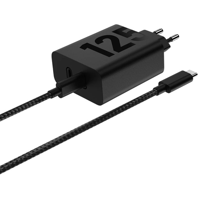 Motorola TurboPower Dual USB-C Wall Charger incl. USB-C Cable 2m. 125W Black