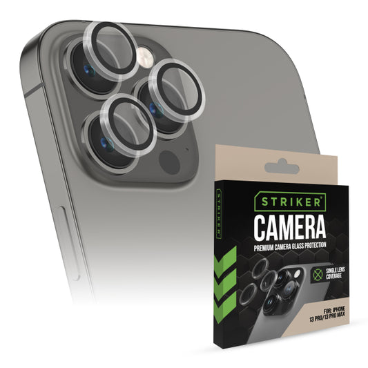Striker Single Lens Glass Camera Protector - Transparent - Apple iPhone 13 Pro/13 Pro Max