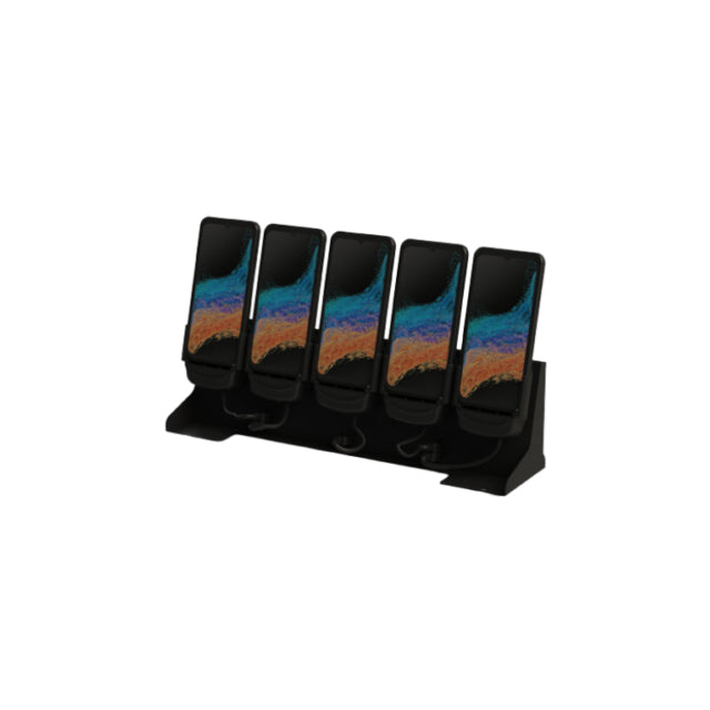 CRQC-697 Carcomm 5-Slot Dekstop Cradle 100W Samsung Galaxy Xcover6 Pro/Xcover7