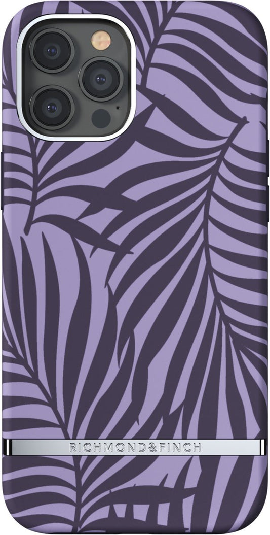 Richmond & Finch Purple Palm palmbladeren hoesje voor iPhone 11 Pro - paars