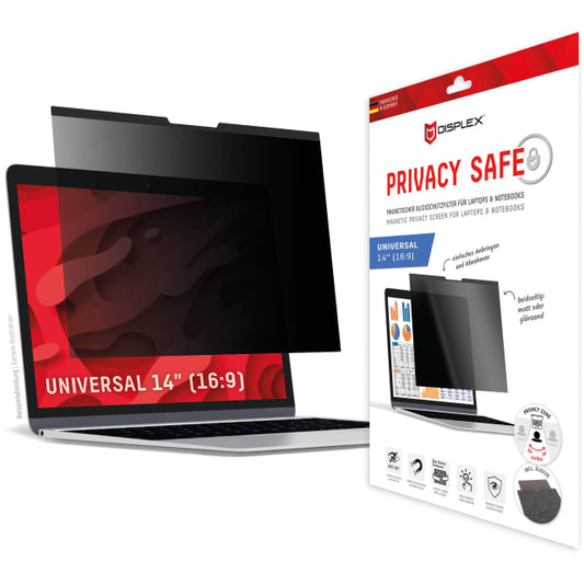 DISPLEX Privacy Safe Magnetic Laptop Universal 14inch 16:9