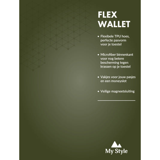 POS Forex Product Signing 20x15cm incl. magneet/klittenband My Style Flex Wallet Forest Green