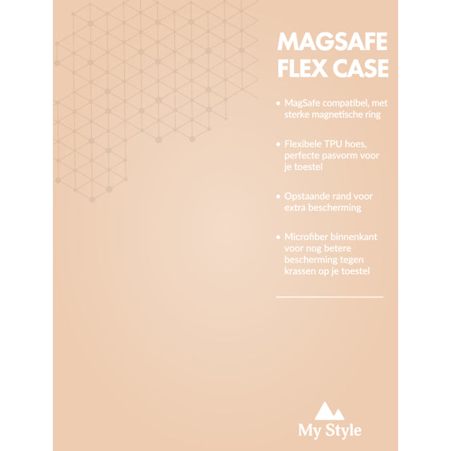 POS Forex Product Signing 20x15cm incl. magneet/klittenband My Style Magsafe Compatibel Protective Flex Case Soft Pink