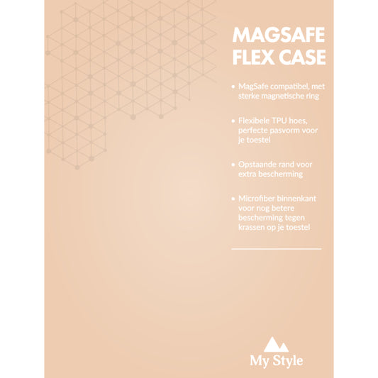 POS Forex Product Signing 20x15cm incl. magneet/klittenband My Style Magsafe Compatibel Protective Flex Case Soft Pink