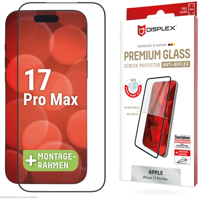 DISPLEX Premium Glass Full Cover Anti-Reflex iPhone 17 Pro Max
