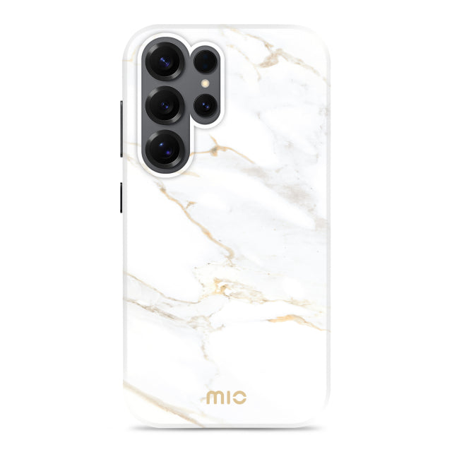 MIO White Marble Magsafe Compatible for Samsung S25 Ultra 5G
